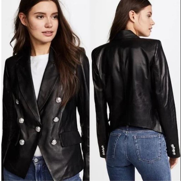 Veronica Beard Black Double-Breasted Blazer - Picture 1 of 9